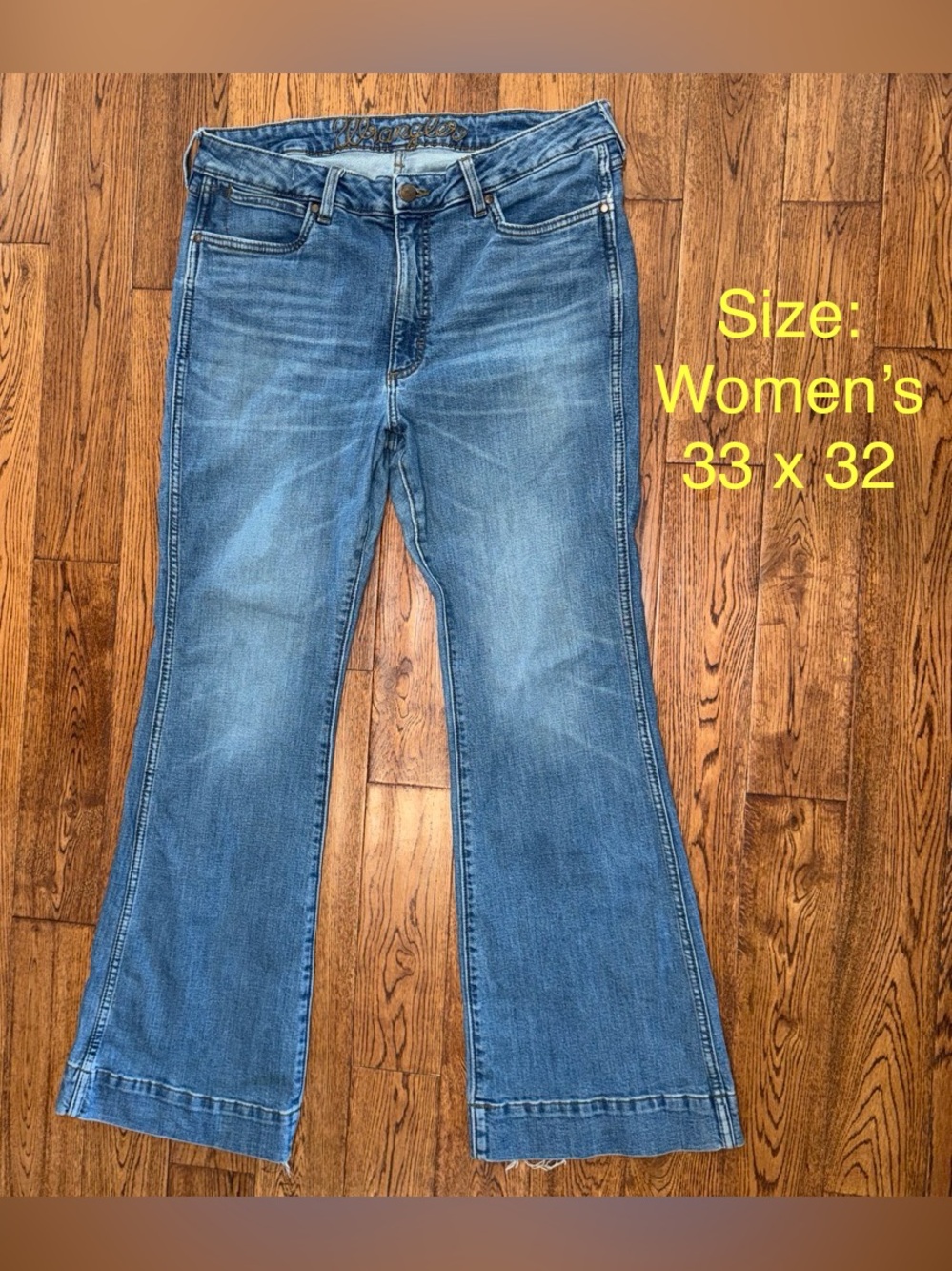 Wrangler Women's High Rise Trouser Jeans
